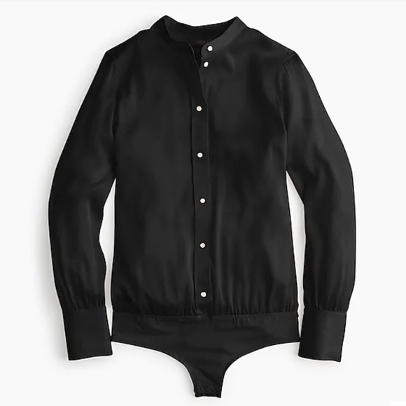 J. Crew Tops - J.Crew Silk tailored perfect bodysuit Size 00